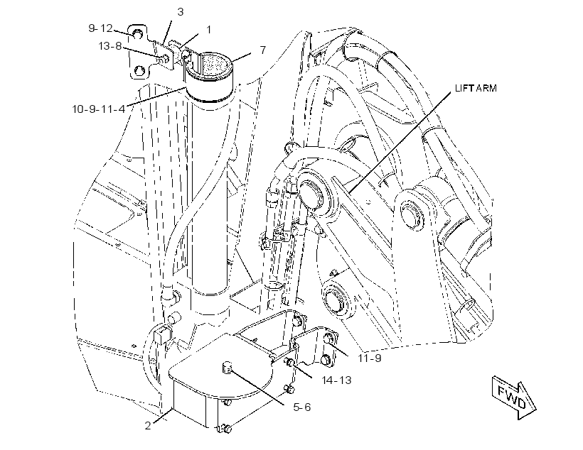 MOUNTING GP-MAST 2254323 CAT