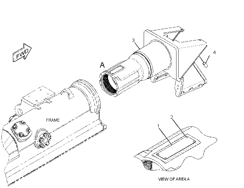 FRAME AS-TELESCOPING RECOIL 2518600 CAT