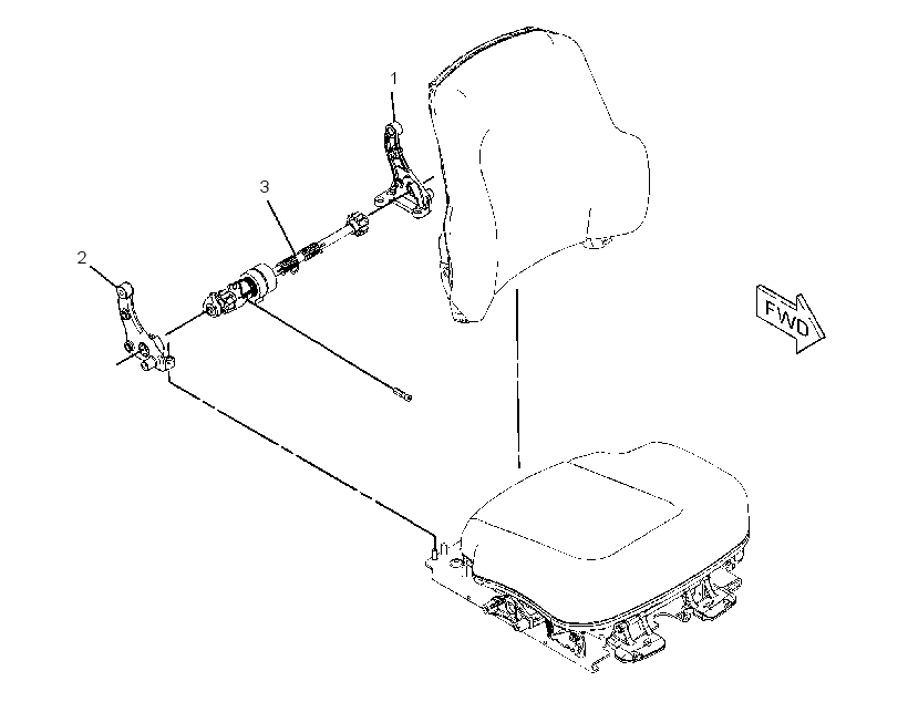 Механизм наклона сиденья 2620766 CAT