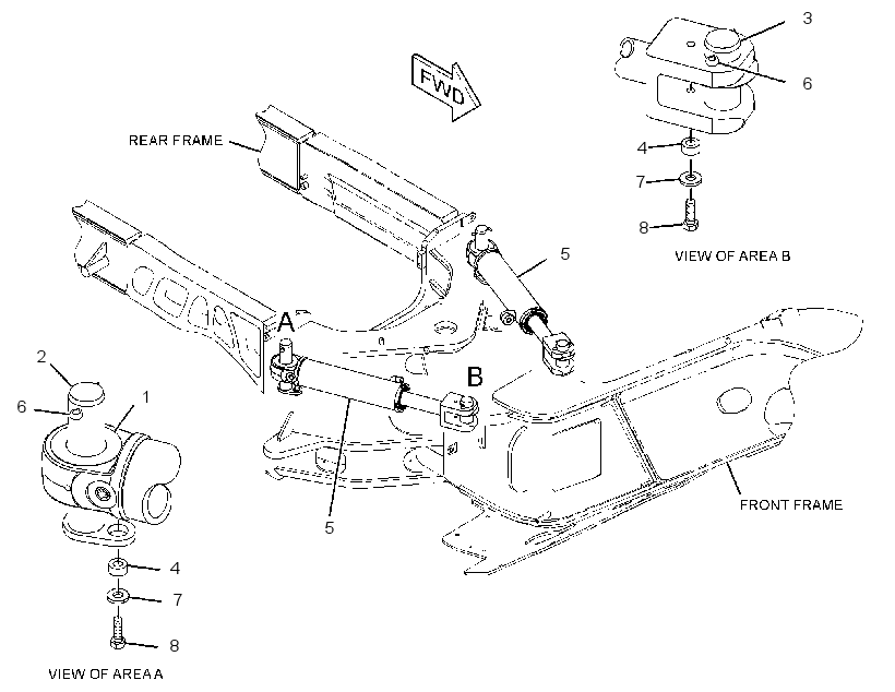 CYLINDER & MTG GP-ARTICULATION 2828865 CAT