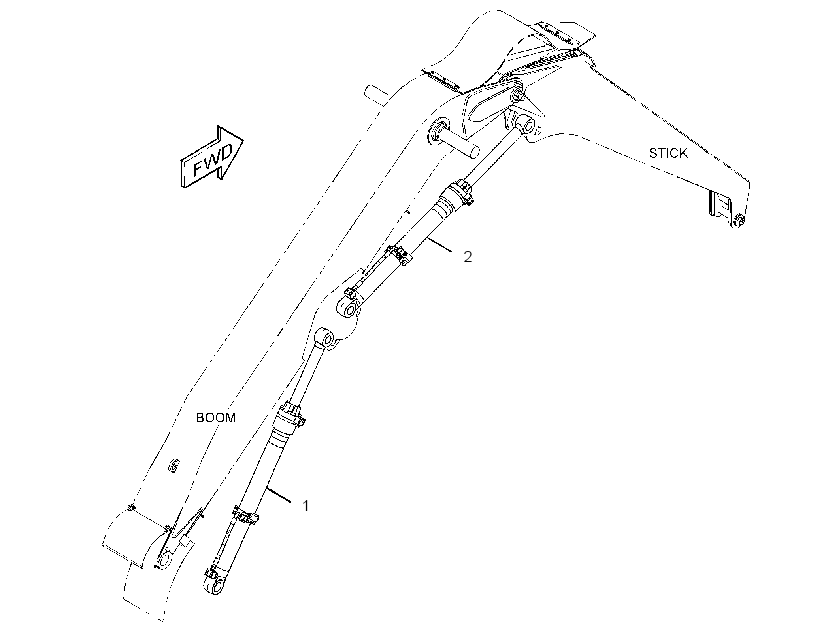 CYLINDER AR-HYDRAULIC 2486874 CAT