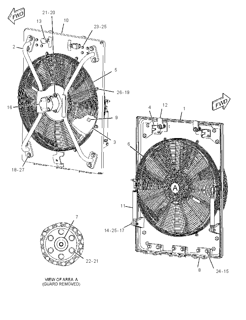 FAN & MOTOR GP 2698121 CAT