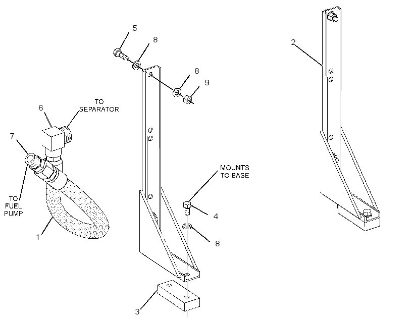 MOUNTING GP-WATER SEPARATOR 1791479 CAT
