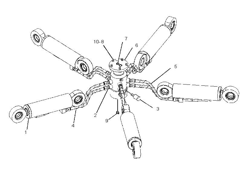 CYLINDER & LINES GP-GRAPPLE 2933220 CAT