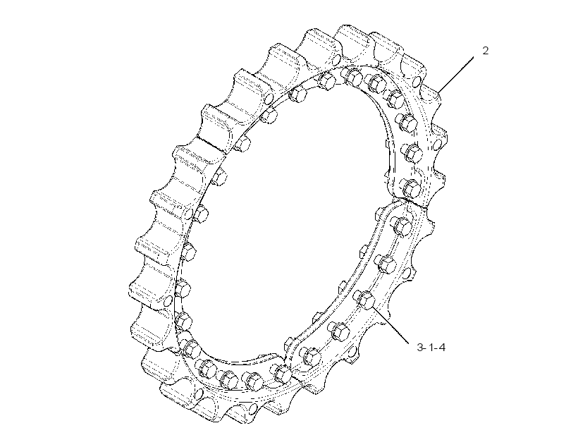 SEGMENT GP-SPROCKET 2782364 CAT