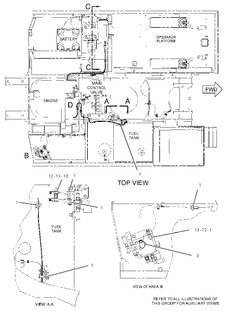 WIRING GP-AUXILIARY CONTROL 2256633 CAT