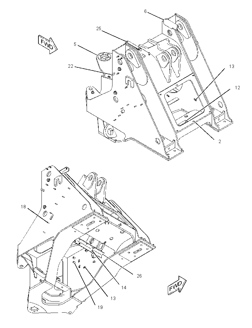 FRONT FRAME AS 2370426 CAT