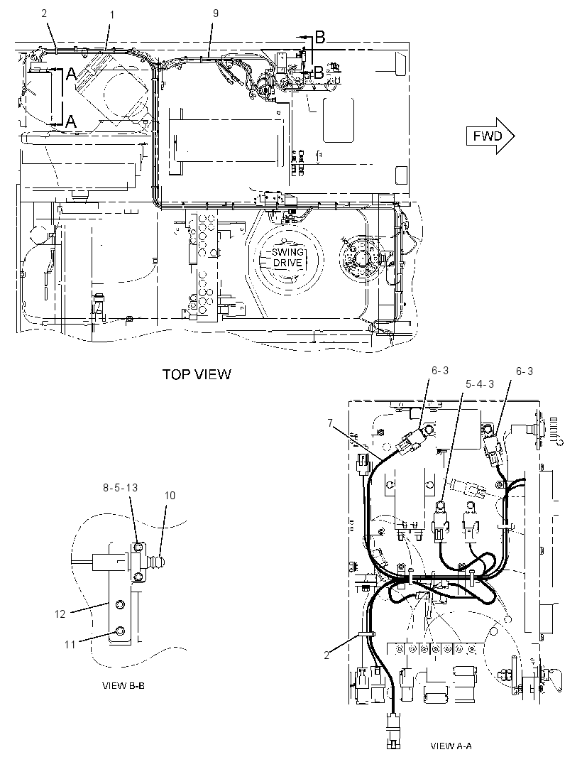 WIRING GP-AUXILIARY CONTROL 2361054 CAT