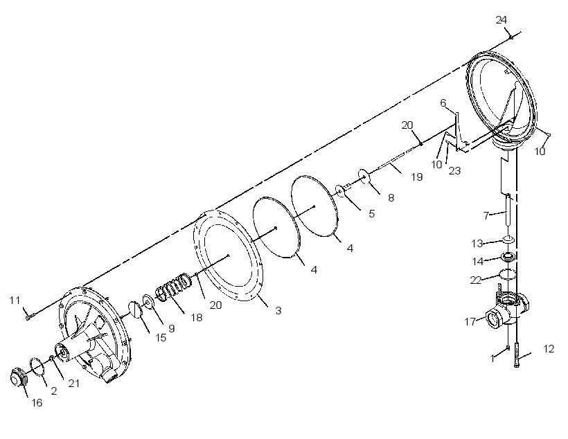 Регулятор давления газа 4P2866 CAT