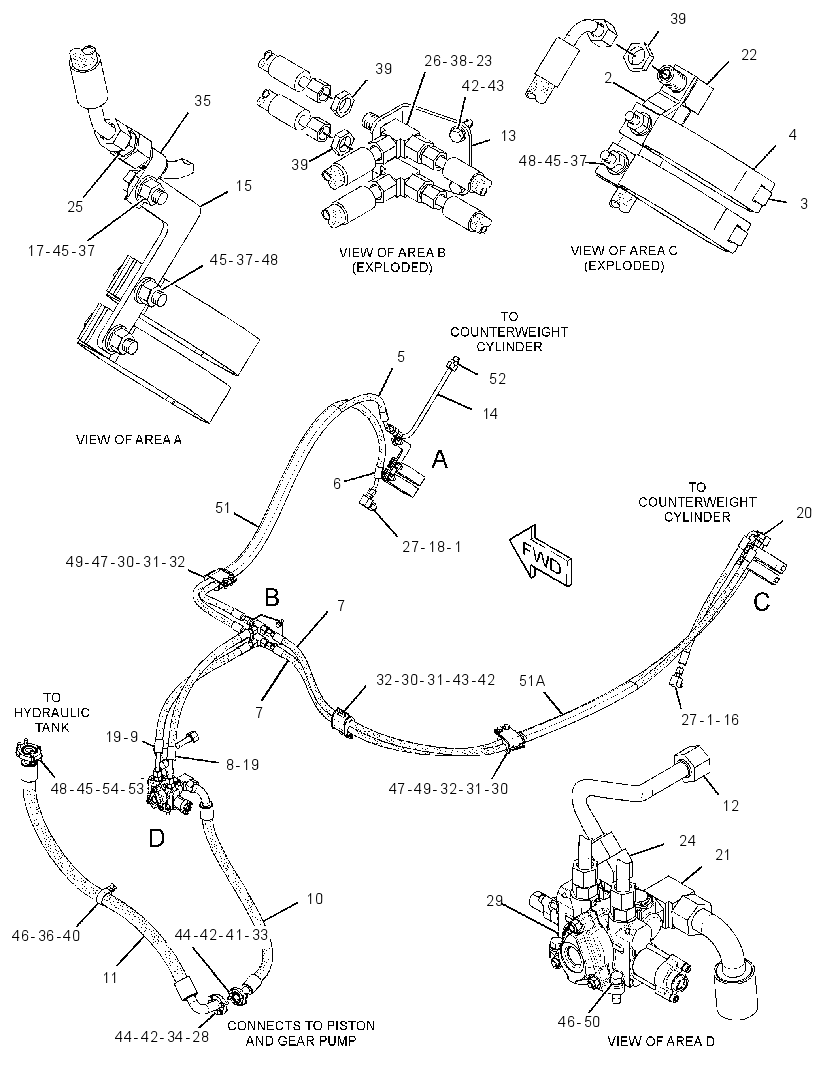 LINES GP-COUNTERWEIGHT 2488346 CAT