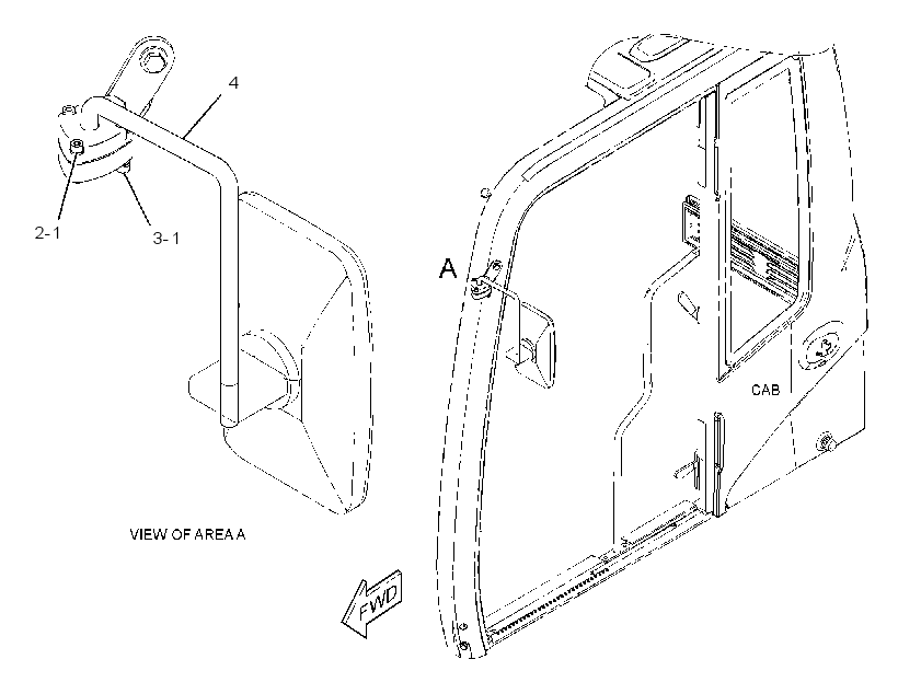 BRACKET GP-MIRROR 2597295 CAT