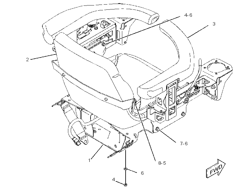 SEAT & ARMREST GP 2584403 CAT