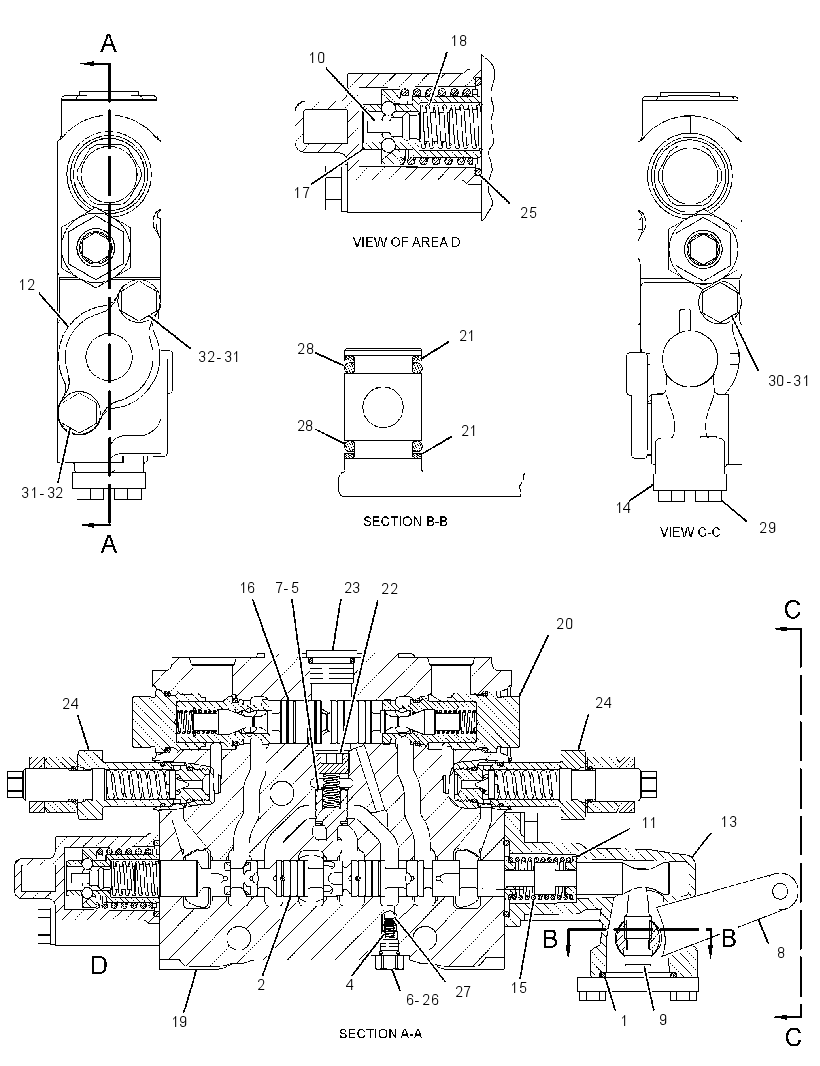 Клапан управляющий 4Z6492 CAT