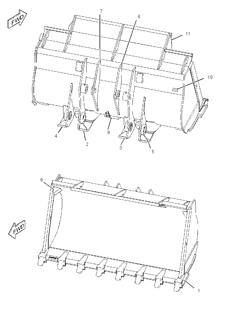 BUCKET AS-SLAG 2117527 CAT