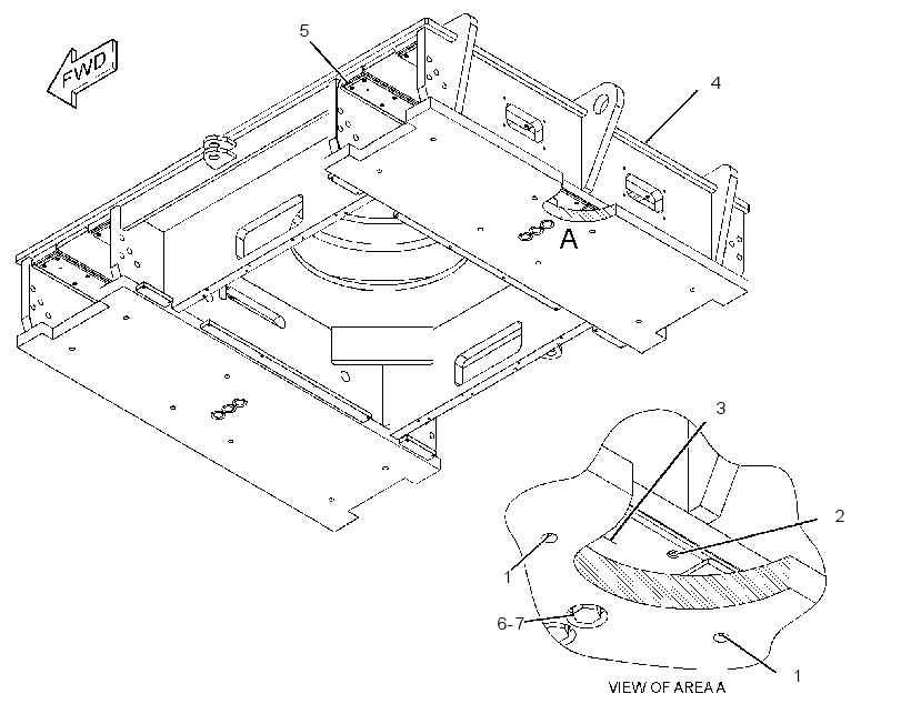 FRAME GP-CARBODY 2703146 CAT