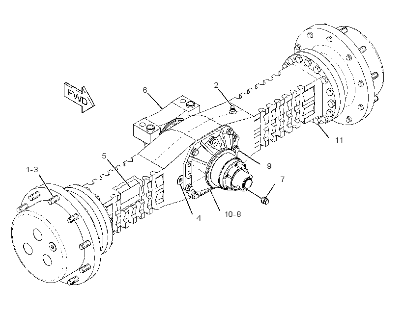AXLE GP-OSCILLATING 2843867 CAT