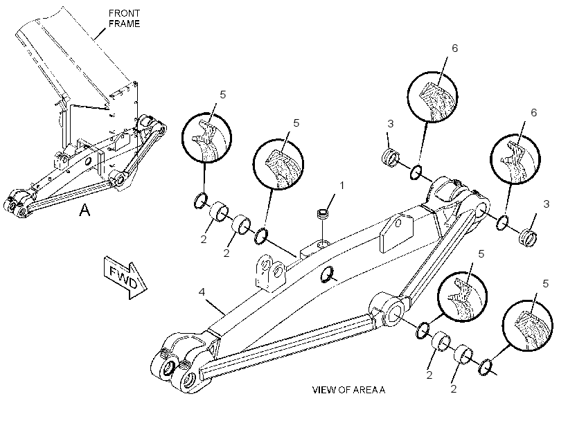 AXLE AS-FRONT 2641144 CAT