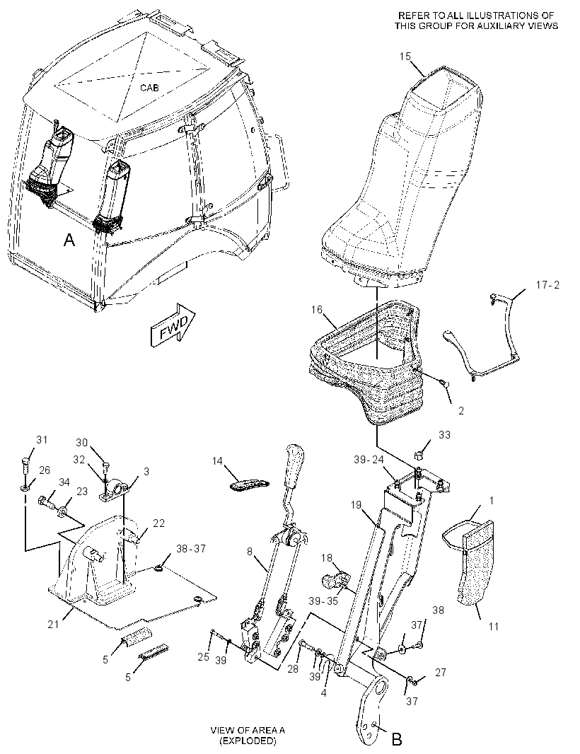 MOUNTING GP-BACKHOE CONTROL 2693247 CAT