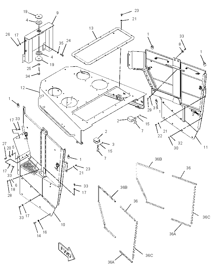 Кожух двигателя 2700525 CAT