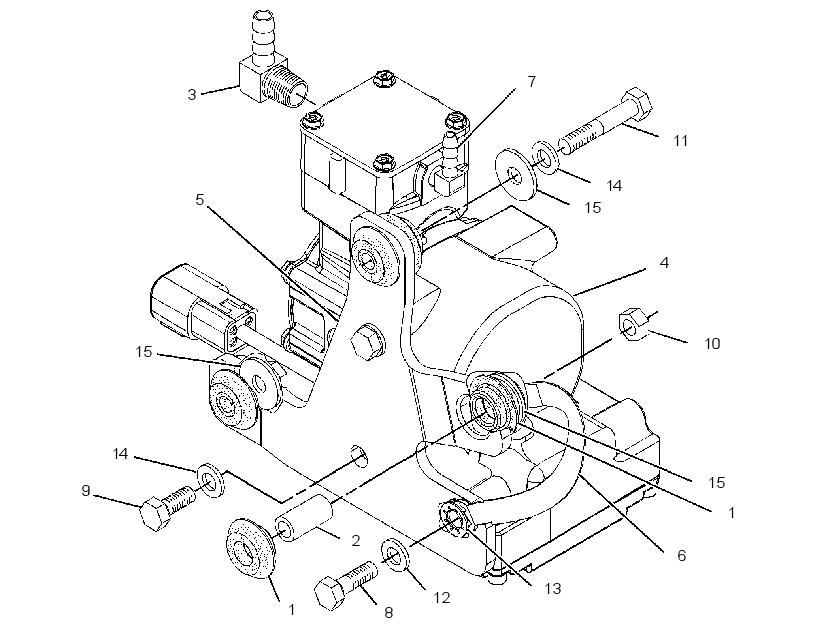 PUMP & MOUNTING GP-AIR 2988498 CAT
