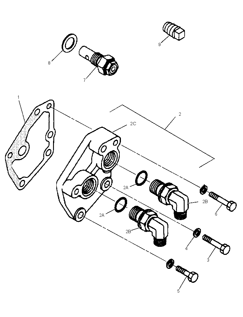 ADAPTER GP-REMOTE OIL FILTER 2964654 CAT