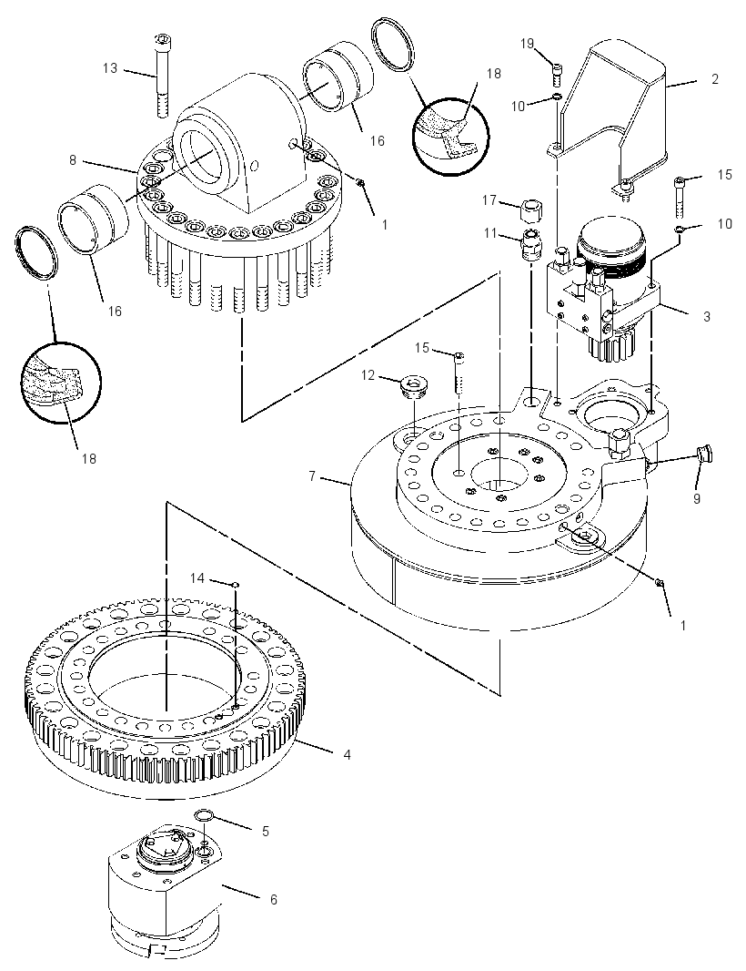 ROTATOR GP-HYDRAULIC 2890357 CAT