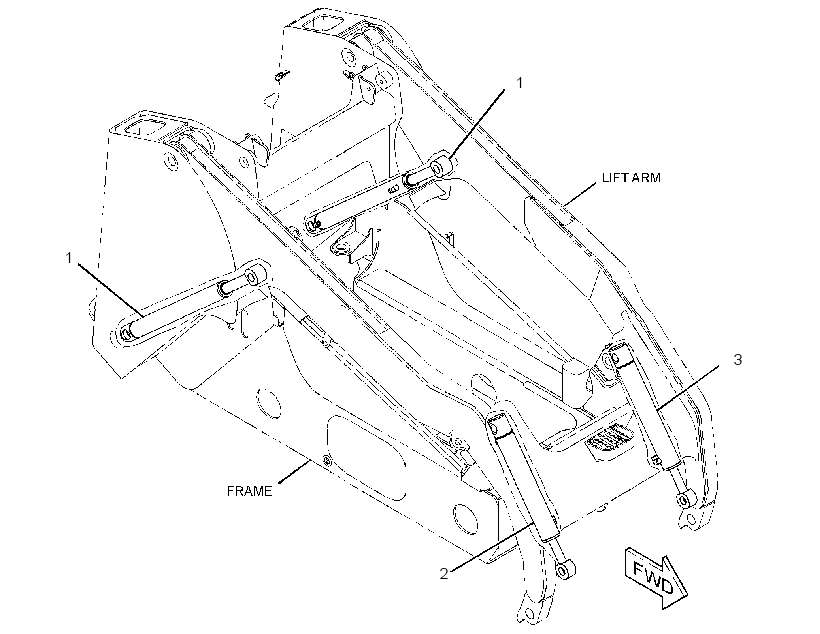 CYLINDER GP-LIFT ARM 2582558 CAT