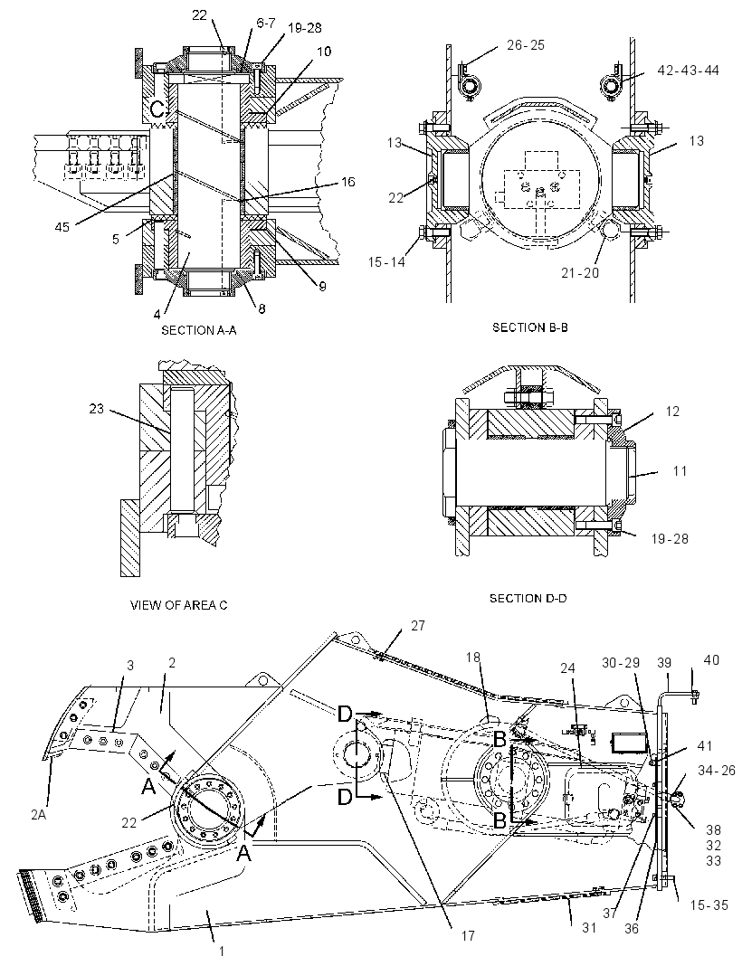 HOUSING GP-SHEAR 2458016 CAT