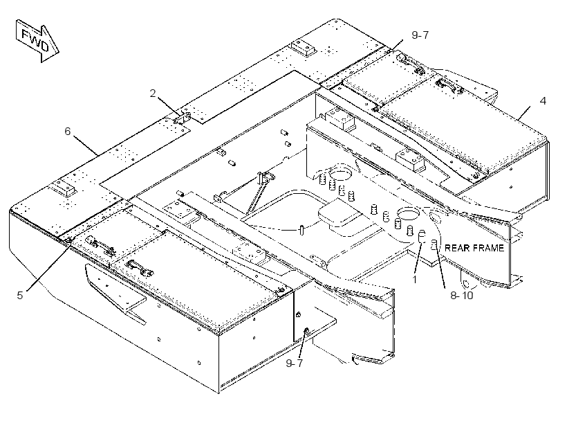 BUMPER GP-REAR 2549296 CAT