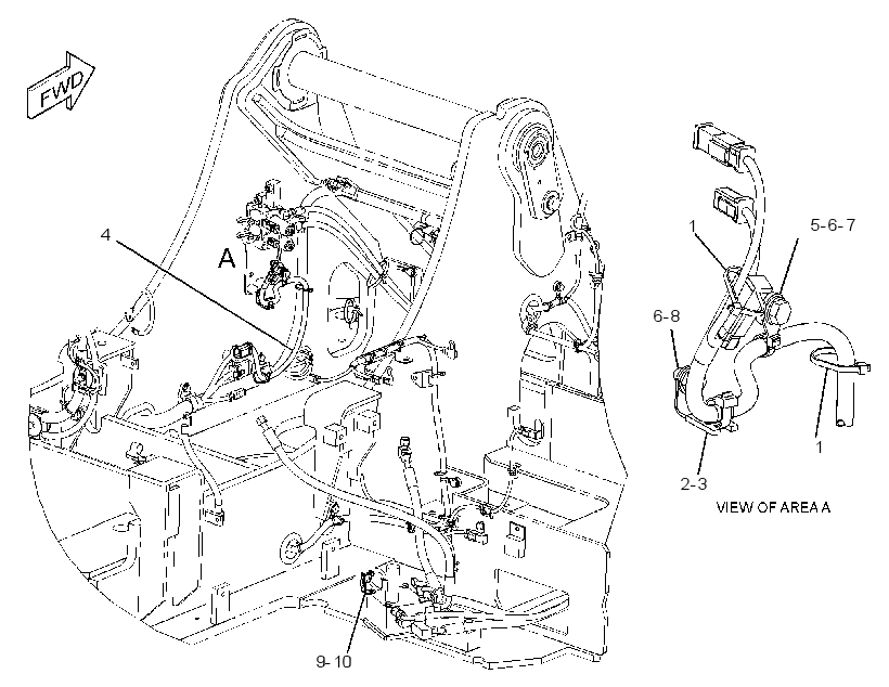 WIRING GP-AUXILIARY CONTROL 2757025 CAT