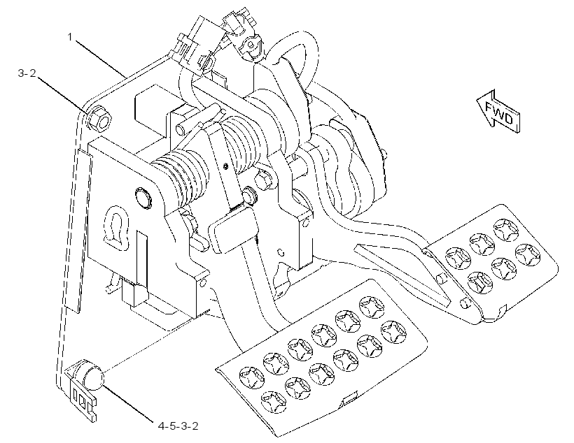 PEDAL GP-GOVERNOR & BRAKE 2480770 CAT