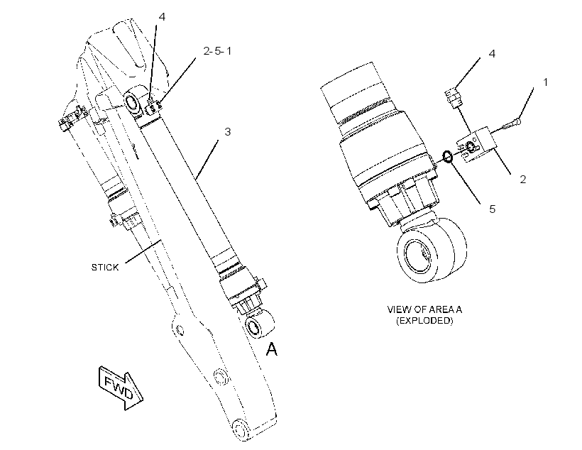 CYLINDER & MTG GP-SAW 2823152 CAT