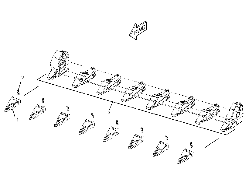 Коронка проникающая 2694609 CAT