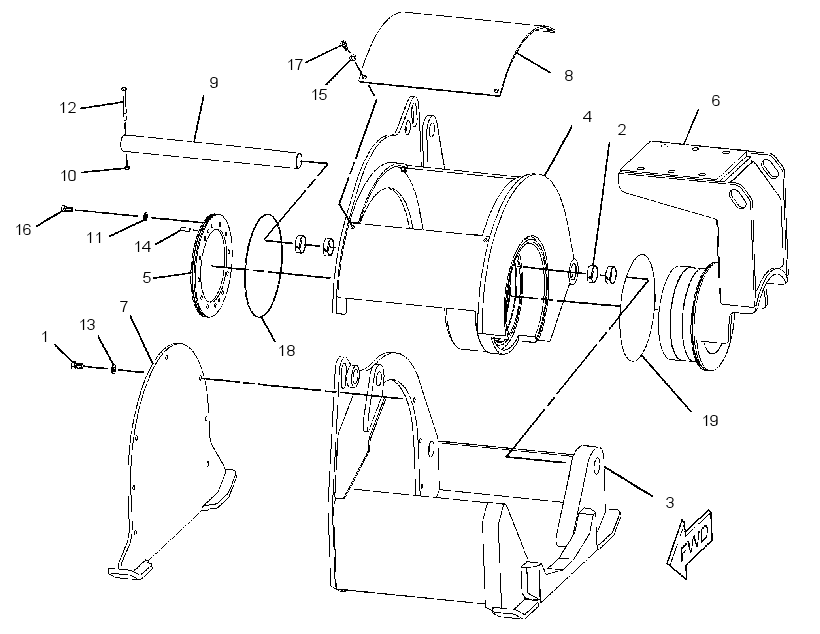 FRAME GP-COLD PLANER 2320511 CAT