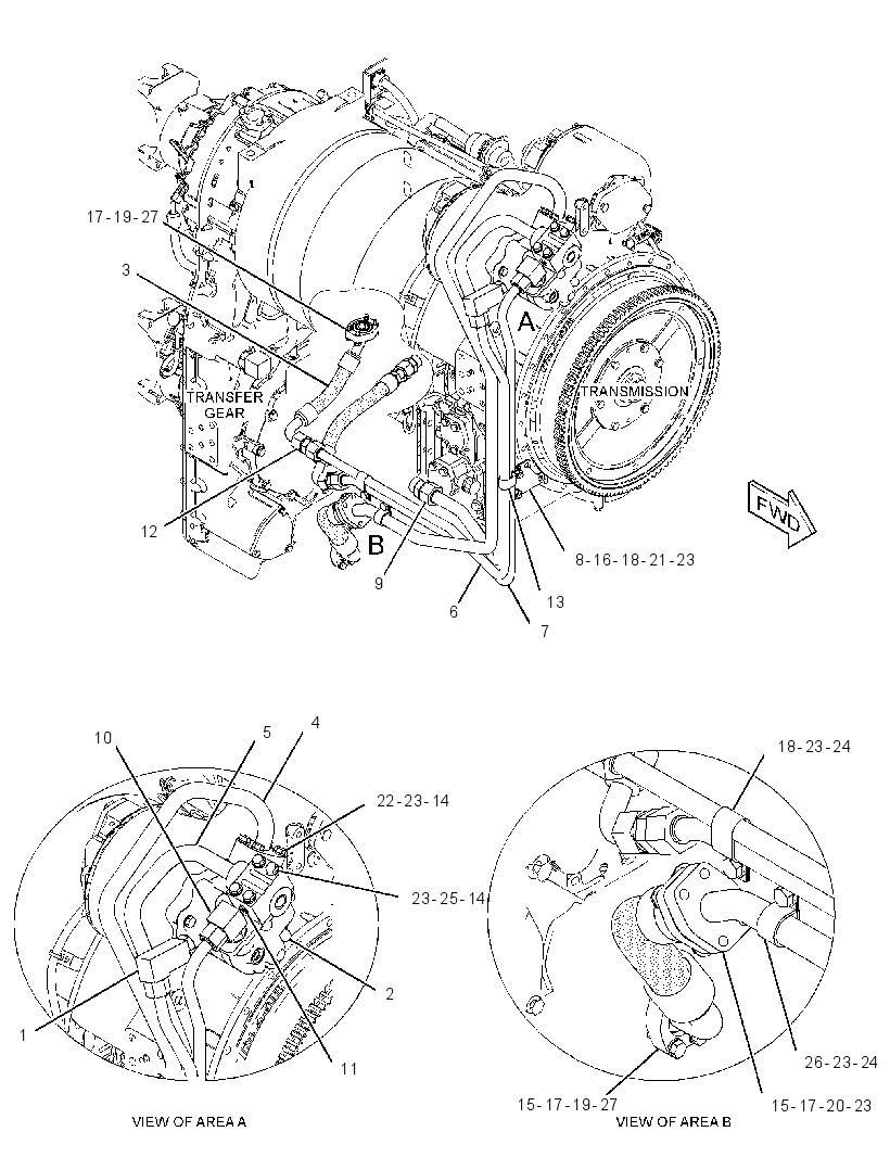 PUMP & LINES GP-TRANSFER GEAR 2803948 CAT