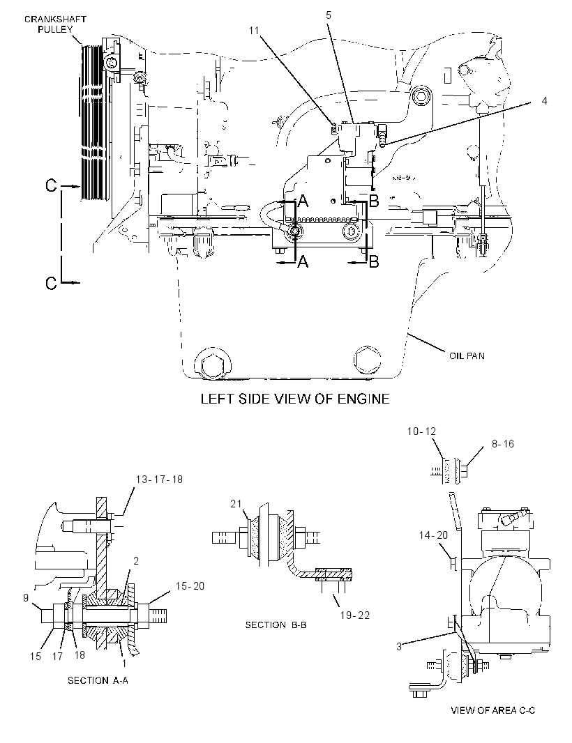 PUMP & MOUNTING GP-AIR 2960708 CAT