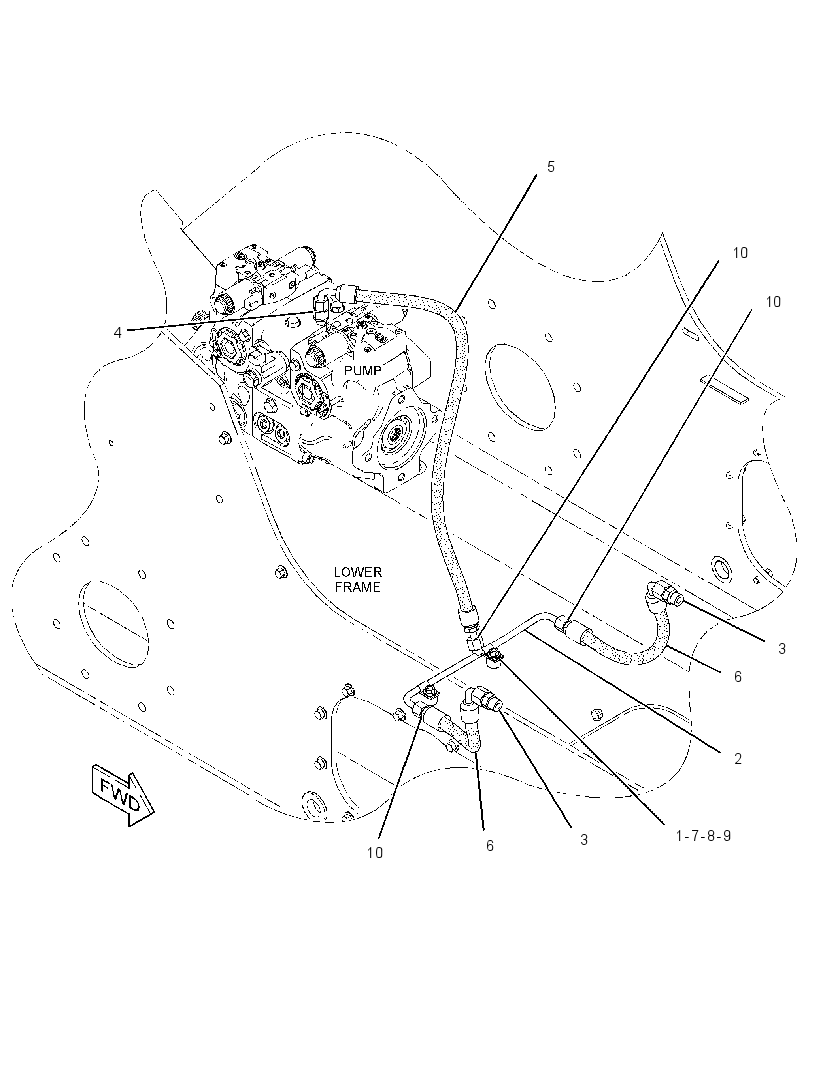 LINES GP-PARKING BRAKE 2583930 CAT