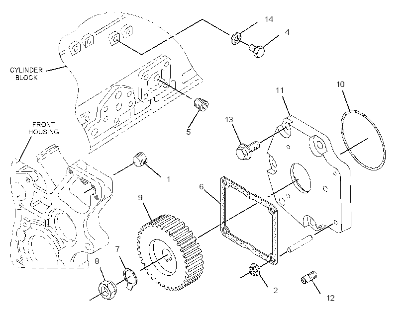 ADAPTER GP-PUMP DRIVE 2966396 CAT
