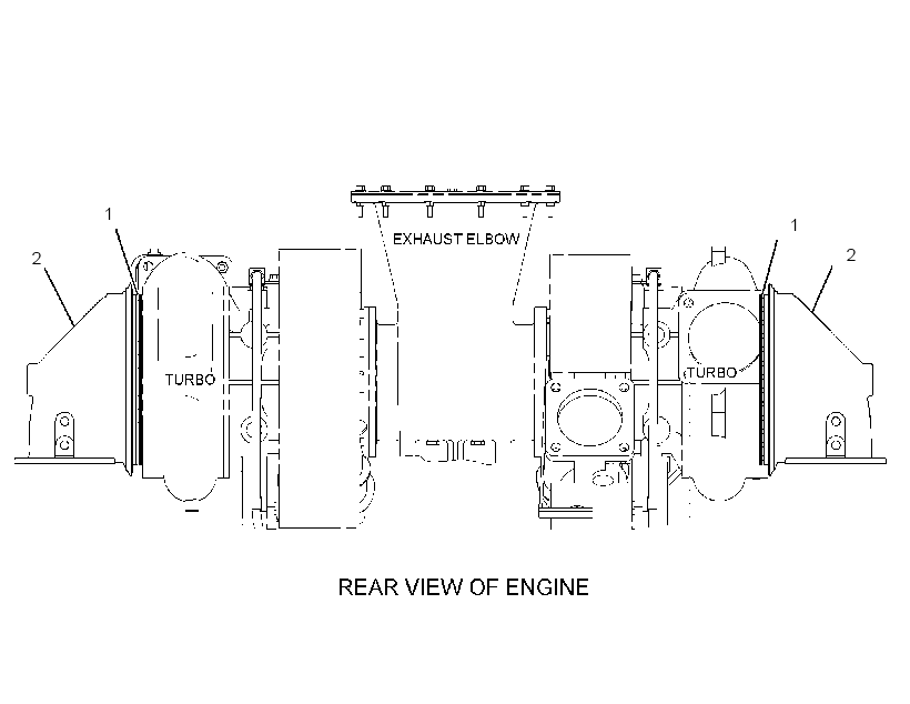 ADAPTER GP-TURBOCHARGER 1864216 CAT