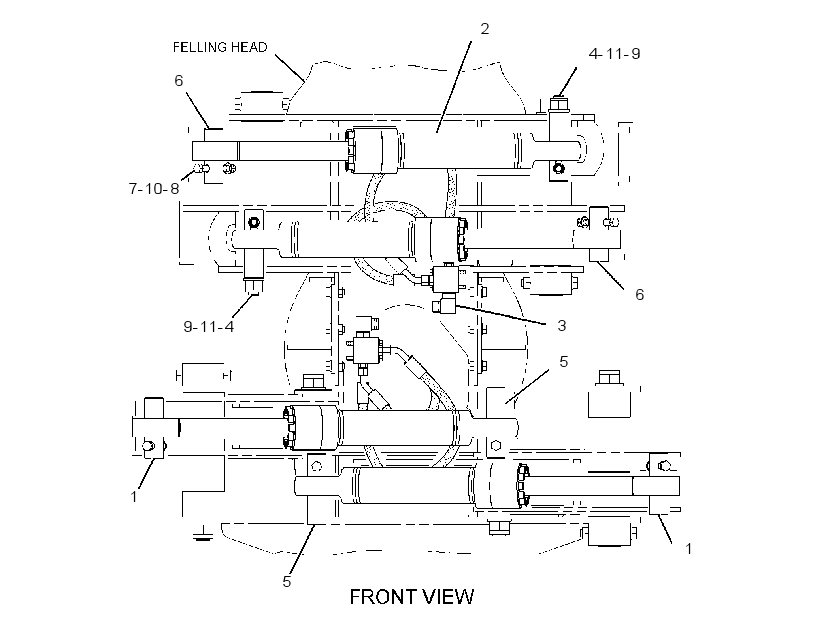 CYLINDER & LINES GP-FELLING HD 2802800 CAT