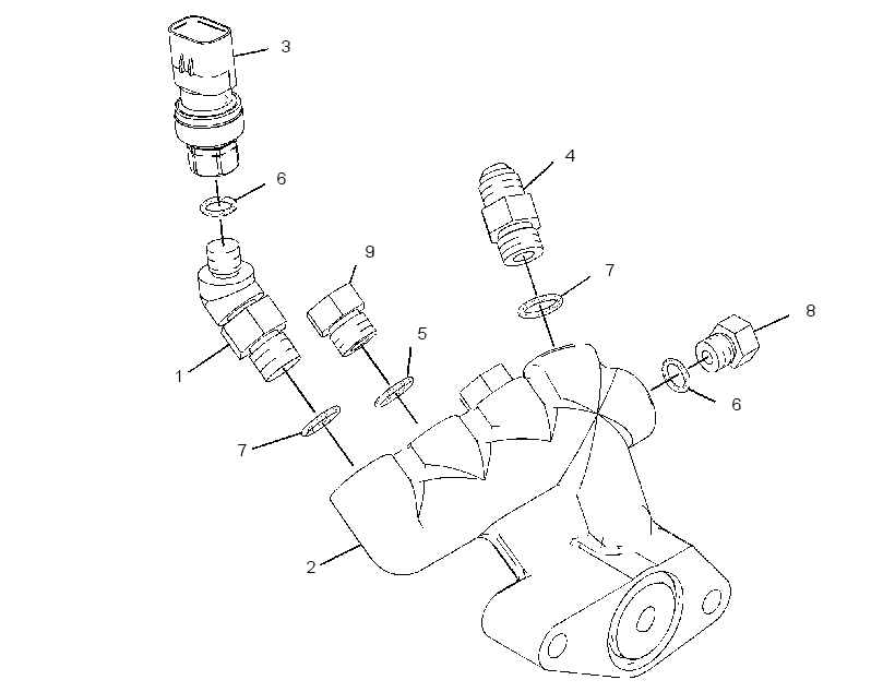 MANIFOLD GP-ENGINE OIL 2983598 CAT