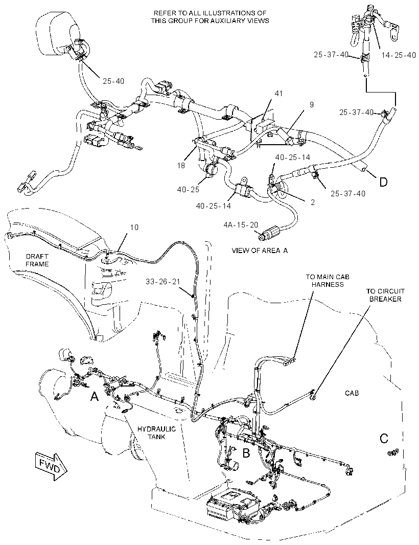 WIRING GP-TRACTOR 2286830 CAT