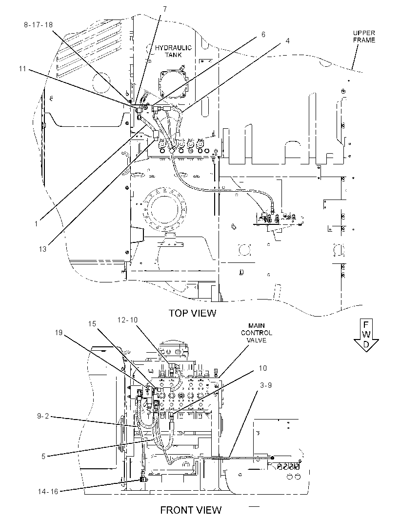 VALVE & LINES GP-TRAVEL CONT 2517934 CAT