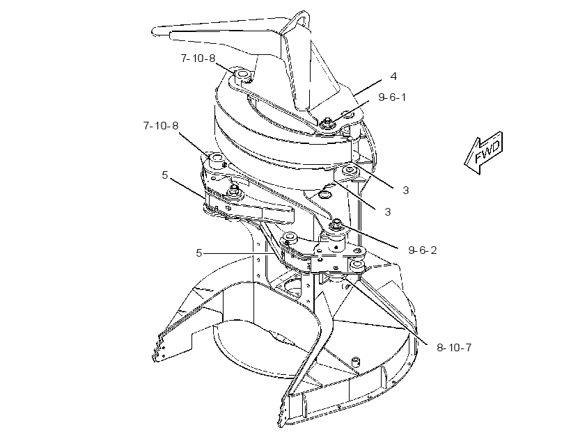 FRAME & ARM GP-FELLING HEAD 2756207 CAT