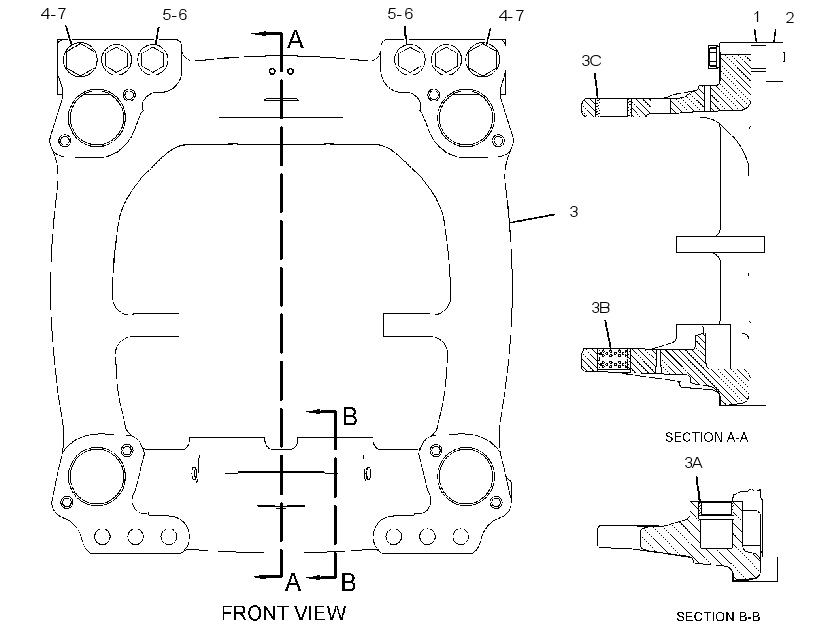 FRAME GP-SLIDING 2470793 CAT
