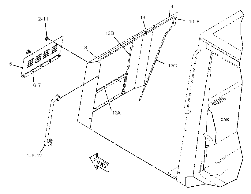 COVER GP-FRONT 2573742 CAT