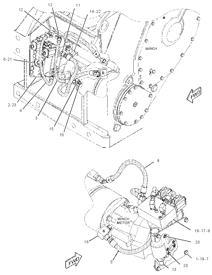 VALVE & LINES GP-WINCH 2563739 CAT