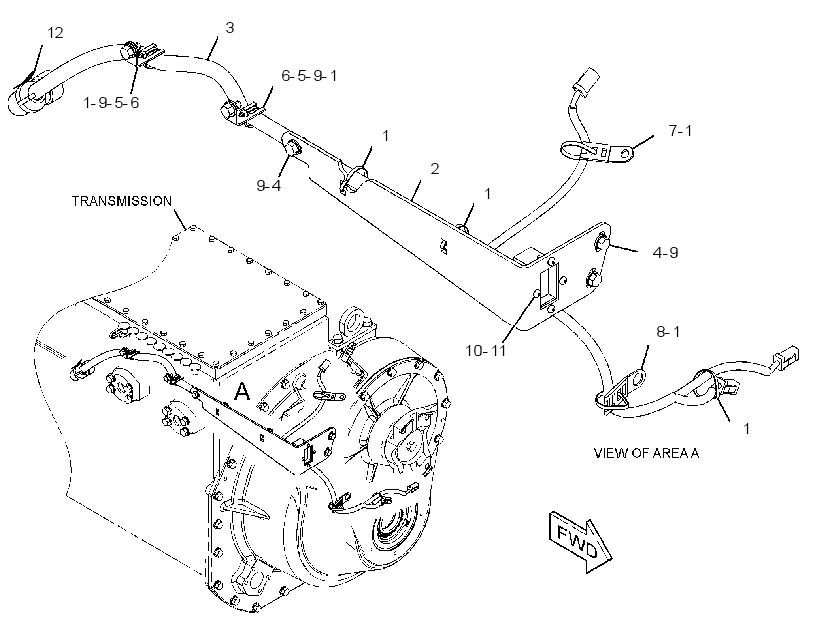 WIRING GP-TRANSMISSION CONTROL 2497089 CAT