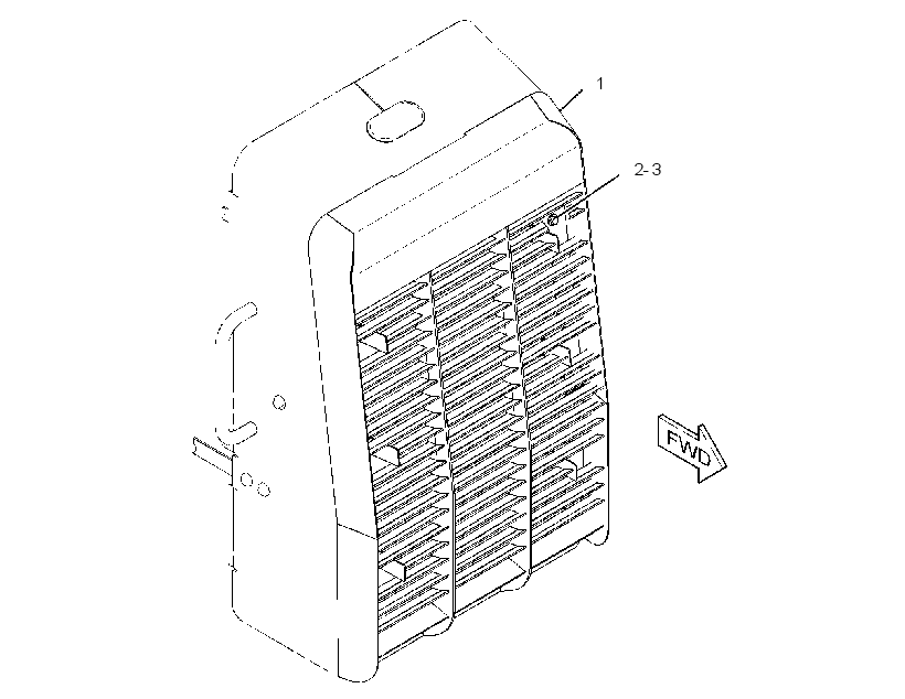 GRILL AR-RADIATOR 2447436 CAT