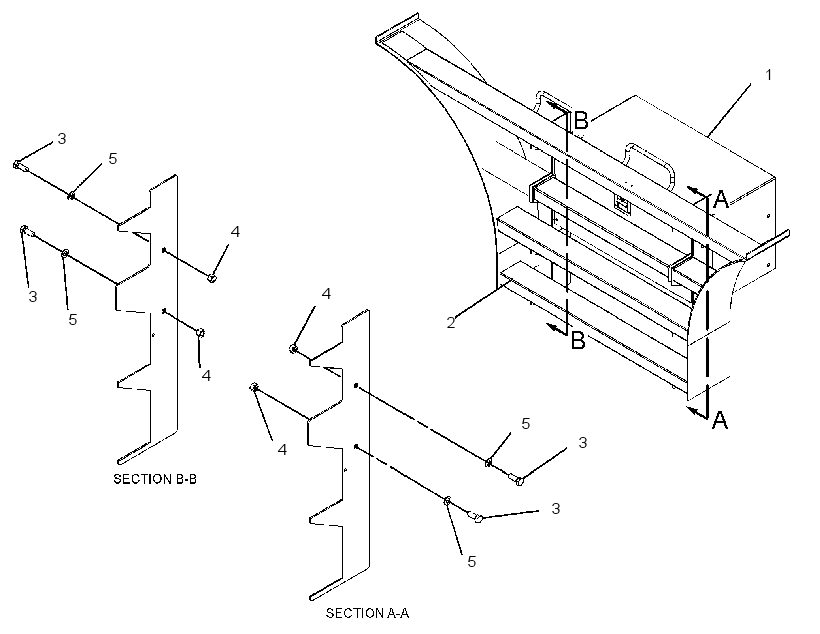STEP GP-TOOL BOX 2454499 CAT